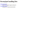 Tablet Screenshot of lists.freemyipod.org